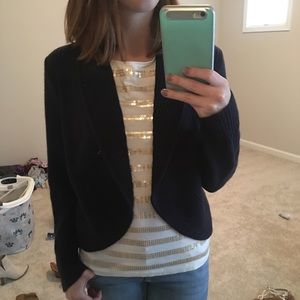 H&M Navy Blue Open Cardigan M